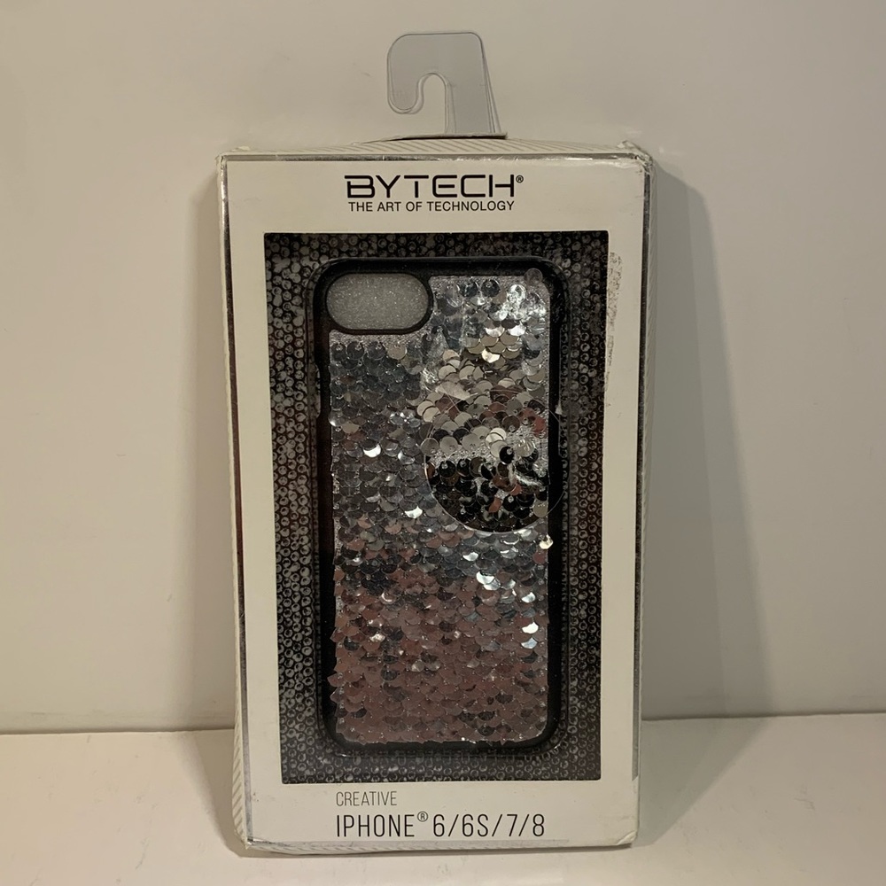 [2/$25] SILVER SEQUIN CASE FOR IPHONE 6/6S/7/8 CREATIVE SERIES FROM BYTECH